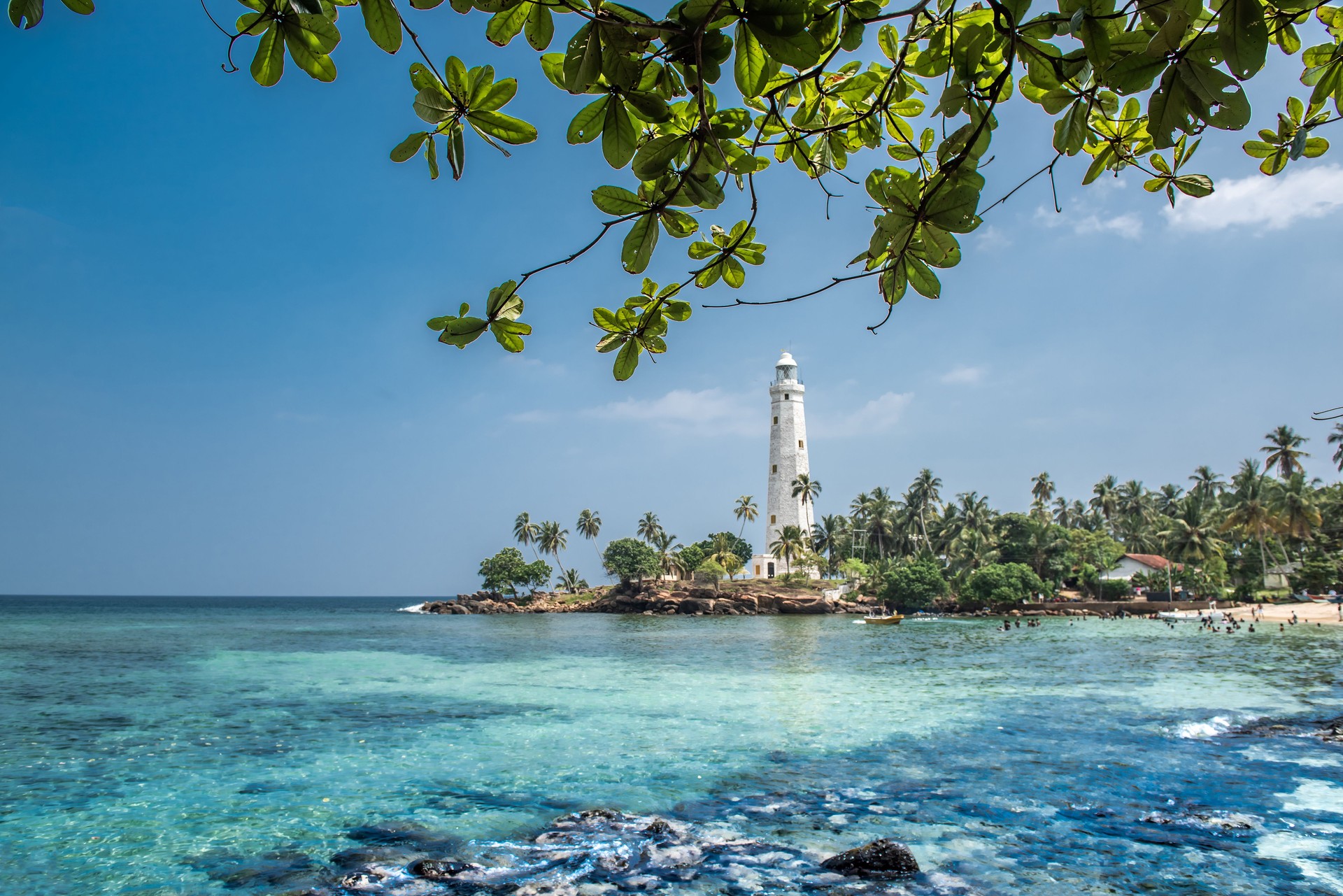 Beautiful beach landscape in Sri Lanka